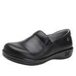 Alegria Womens Keli Leather Oiled Black Shoes 6 UK