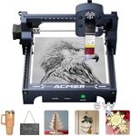 ACMER S1 Laser Engraver, 6000mW Laser Engraver Machine Higher Accuracy Wood Cutter and Engraving Machine with Working Area 130x130mm,0.04mm Laser Spot for Wood Acrylic Metal Glass