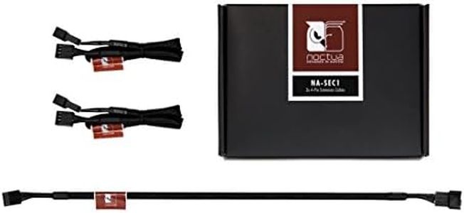 Noctua NA-SEC1, Cavi Prolunga per Ventole a 4 Pin (30 cm, Nero)