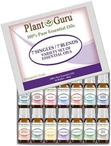 Essential Oil Set 7 Singles & 7 Blends 10 ml - 100% Pure Therapeutic Grade