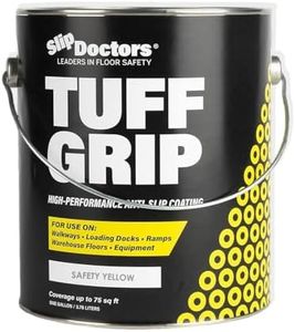 Tuff Grip Anti-Slip Paint for Ramps, Floors, Decks & Stairs – Durable Non-Skid Coating for Enhanced Traction (Safety Yellow)