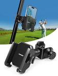 TOPGO Golf Cart Phone Holder, [No Wobble, Stable, Adjustable Lever] Golf Cart Accessory Cell Phone Holder for EZGO/Club Car/Yamaha, iPhone/Galaxy/Pixel Phone Holder