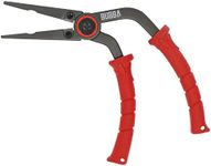 BUBBA 8.5" Pistol Grip Stainless Steel Pliers, Spring Loaded with Crimping Tool and Anvil Cutter, Lanyard Hold and Sheath