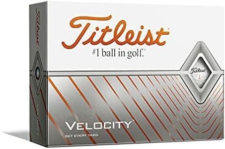 Titleist Velocity Golf Balls, White, (One Dozen)