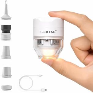 FLEXTAILGEAR Tiny Pump 3X Portable Air Pump for Inflatables, Advanced Low Noise Design, Camping Essentials, Air Mattress Pump with 5-Mode Light, Electric Air Pump for Pool Floats Sleeping Pads