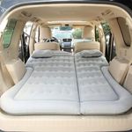 Oshotto Multifunctional Car Inflatable Bed Air Mattress SUV Car Travel Outdoor Campting mat with Two Air Pillows and Air Pump for SUV (Grey)
