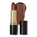 Revlon Super Lustrous Lipstick, High Impact Lipcolor with Moisturizing Creamy Formula, Infused with Vitamin E and Avocado Oil in Nude / Brown Pearl, Iced Mocha (315)