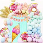 Pop The Party Icecream Balloons Arch Kit 39pcs for Baby Shower,Birthday Party Decorations (Icecream)