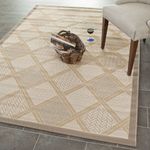 Safavieh Courtyard Collection CY7570-79A21 Beige and Dark Beige Indoor/ Outdoor Area Rug (2'7" x 5')
