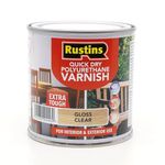 Rustins Quick Dry Polyurethane Varnish Gloss Clear 250ml