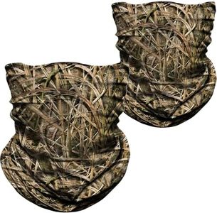 WTACTFUL 2 Pack - Camo Face Mask Hunting, Camouflage Neck Gaiter Face Cover for Men Fishing Outdoor Sports #2