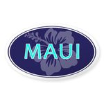 CafePress Maui, Hawaii Oval Bumper Sticker Car Decal