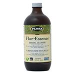 Flora Health Flor-Essence® Liquid Tea Blend - Ancient 8-Herb Formula - Natural Full Body Cleanse & Detox - Organic Ingredients - Pure Vegan Formula - Burdock Root, Sorrel, Slippery Elm, Kelp - 500mL