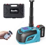 Seesii Electric Car Hydraulic Jack, 5Ton 21V Battery Powered Car Jack with 4.0Ah Battery & Charger, Portable Cordless Emergency Tire Change Tool for Sedan SUV MPV Pickup (Lifting Range: 6.1"~17.7")