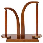 Yarn Holder for Knitting and Crocheting,Wooden Yarn Spinner with 2 Spindles by Artowell,an Ideal Gift for Knitting Enthusiasts Knitting,Wool Storage for Knitting Lovers in Walnut Color…