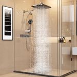 Veken 14" Wide Rain Shower Head wit