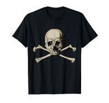 Skull and Crossbones, Retro Vintage Jolly Roger Skull Tshirt