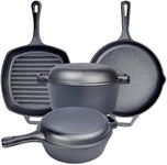 Pre Seasoned Cast Iron 6 Piece Bund