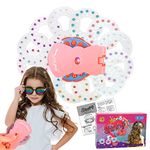 PALAY® Hair Gem Stamper Quick Hair Stapler for Girls Sparkle Rhinestones Quick Hair Gems Stapler Machine with 180pcs Glitter Gems Kit for Girls Kids Adults, Bling Hair in Seconds Party Styling Tool