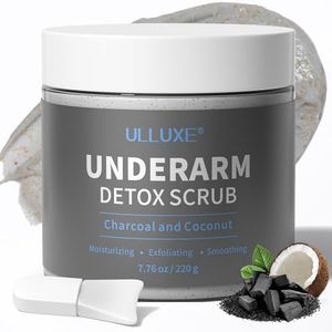 Exfoliante Desintoxicante Para Axilas con Carbón, Coco y Menta: Exfoliante Corporal de Limpieza Profunda que Elimina Olores, Elimina las Axilas Oscuras y Desodoriza las Axilas Para Hombres y Mujeres