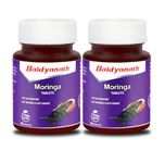 Baidyanath Moringa Tablets - 120 Tab | Helpful in Overall Health & Wellness |Useful in Boost Metabolism & Digestion | Supports Healthy Cholesterol Level (Pack of 2)