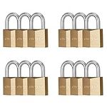 CINCINNO Locks with Keys,12 Pack Br