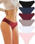 BeReady Underwear Women Cotton Ladies Knickers Multipack Pants for Women Low Rise Stretchy Briefs Breathable Hipster Panties Pack of 6