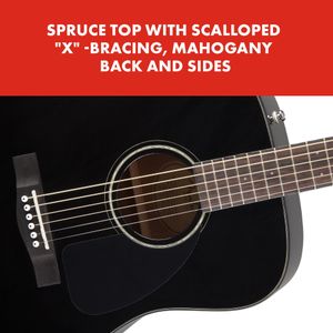 Fender CD-60 Acoustic Guitar – Black