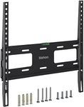 MAHARA Universal TV Wall Mount – Black slimline flat TV bracket for 32 to 65 inch TVs – Max weight 40kg - all fittings supplied in the box - suitable for solid or wood stud walls