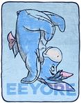 Northwest Disney Winnie The Pooh Eeyore Handstand Micro Raschel Fleece Throw Blanket 48'' x 60'', Blue