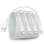 [MFi Certified]4Pack iPhone Charger 3ft, USB to Lightning Cable,USB 2.4A Fast Charging Cord for iPhone 14/13/12/11 Pro/11/XS MAX/XR/8/7/6s Plus,i Pad Pro/Air/Mini,i Pod Touch