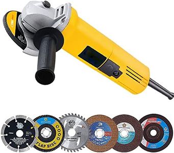MLD 850W Professional 100mm 4inch Electric Angle Grinder With 6 Pieces Wheels/Discs for Cutting Wood/Metal/Brick/Marble Combo kit (4 Inches, 850W, 11000 Rpm, 220V 50Hz, Color-Multi)
