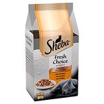 Sheba Fresh Choice Poultry Collection in Gravy, Wet Cat Food Mini Pouches for Adult Cats, 48 x 50 g Pack