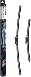 Genuine Bosch A157S Set of Flat Bar Wiper Blades - 650mm & 400mm - Designed for Right-Hand Drive Vehicles