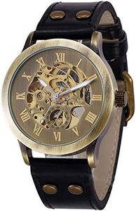 Carrie Hughes Mens Steampunk Bronze Automatic Watch Leather CH86B, 88226GC, luxury,fashion,casual,business,steampunk