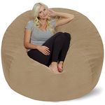Chill Sack Bean Bag Chair Cover, 5-Feet, Pebble - Toast