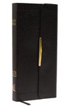 KJV, Checkbook Bible, Compact, Bonded Leather, Black, Wallet Style, Red Letter: Holy Bible, King James Version