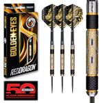 RED DRAGON Darts – Golden Eye – 24g Professional 85% Tungsten Darts Set with Dart Flights and Dart Shafts (Stems)