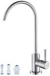 KAIYING Drinking Water Faucet, Lead-Free Filtered Water Faucet Fits Most Reverse Osmosis Units or Water Filtration System in Non-Air Gap, Kitchen RO Faucet, SUS304 Stainless Steel, Brushed Nickel¡­