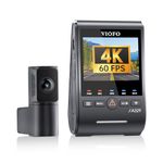 VIOFO A329S 4K 60FPS Dash Cam Front and Rear, 4K+2K Dual Dash Camera for Cars, Power Saving Parking Mode, Wi-Fi 6 App Control, Dual STARVIS 2 Sensors, Supports up to 4TB SSD or 512GB Black