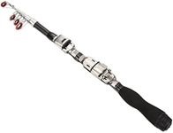 PATIKIL 1m/3.3ft Telescopic Fishing Rod, Fiber Reinforced Plastic for Freshwater Fishing Black