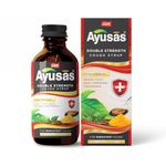 Sapat Ayusas Double Strength Cough Syrup, 100% Natural, Paraben-free and effective relief for persistent cough, bronchitis, viral and smoker’s cough, (100ml - Pack of 2)