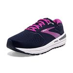 Brooks Women's Ariel 20 B Width Running Shoe (BRK-120315 1B 1171070 8 (491) Peacoat/Vivid/)