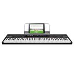 Alesis Recital 88 Key Digital Piano Keyboard for Beginners with Semi Weighted Keys, Built-In Speakers and Piano Lessons