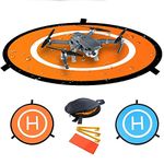 Drone and Quadcopter Landing Pad Accessories 32 inch, Waterproof Nylon for DJI Tello Mavic Phantom 3 4 Spark Mavic 2 Pro Zoom Air