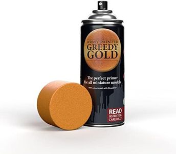 The Army Painter Gold Spray Paint, 400ml, 13.5oz - Acrylic Spray Undercoat for Miniature Painting - Spray Primer for Plastic Miniatures