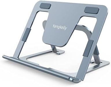 Yangkelly Support de Tablette Pliable et Réglable, en Alliage D'aluminium pour iPad 7 à 12,9, Téléphones Portables, Surfaces, etc. (Zone Grise)
