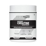 Easy My Health Micronized Creatine Monohydrate Powder with 3000 mg Creatine Monohydrate for Lean Muscle Mass, Enhance Endurance, Increase Strength & Power (Unflavored, 66 Servings) (200 gm)