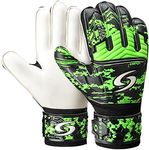 SPORIA Goalie Gloves Adult Youth Goalkeeper Gloves with Removable 5 Finger Saver, Breathable Soccer Goalie Gloves with Strong Wrist Support 4MM Latex Youth Goalie Gloves