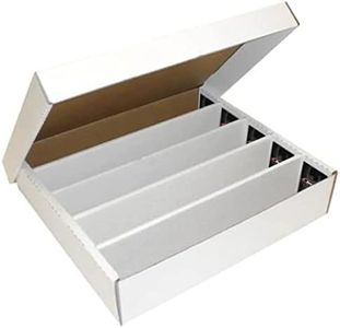 BCW Super Monster 5 Row, Corrugated Cardboard, Storage Box for Sports/Trading Cards (Holds 5000 Cards)